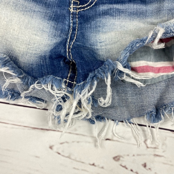 Daytrip Distressed Jean Shorts - Picture 6 of 11